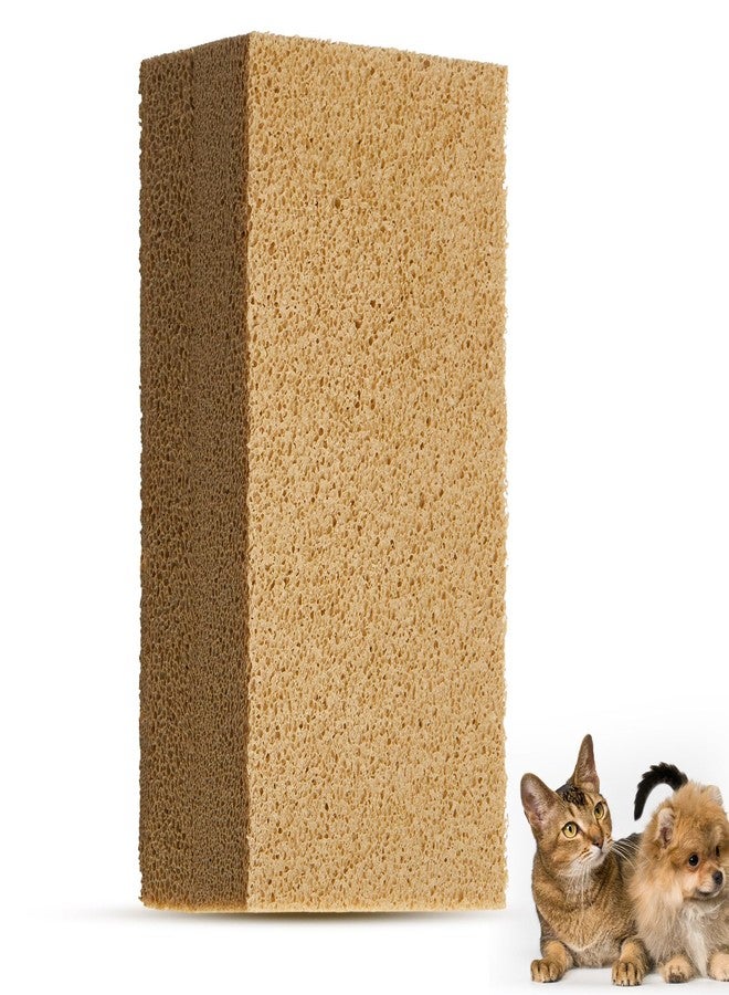 RimCereal Pet Hair Remover Sponge Cat and Dog Hair Sponge Rubber Pet Fur Lifter Removal Tool, Remove from Furniture, Carpet, Bedding, Clothing, 6.26 x 3.28 x 1.89 Inch(Khaki,1 Pack) - Image 1